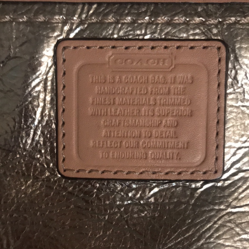 Coach Metallic Gold Wristlet - image 2